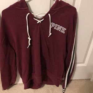 maroon PINK hoodie